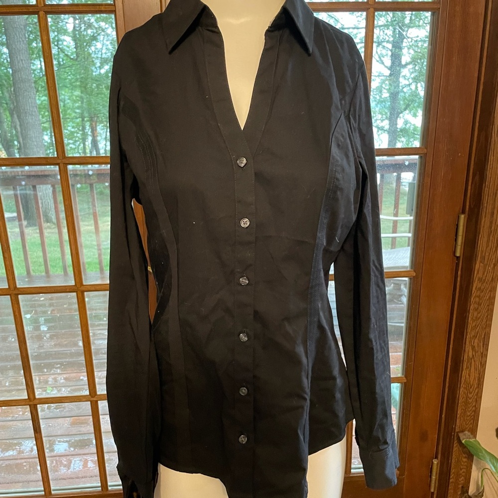 Black button up shirt